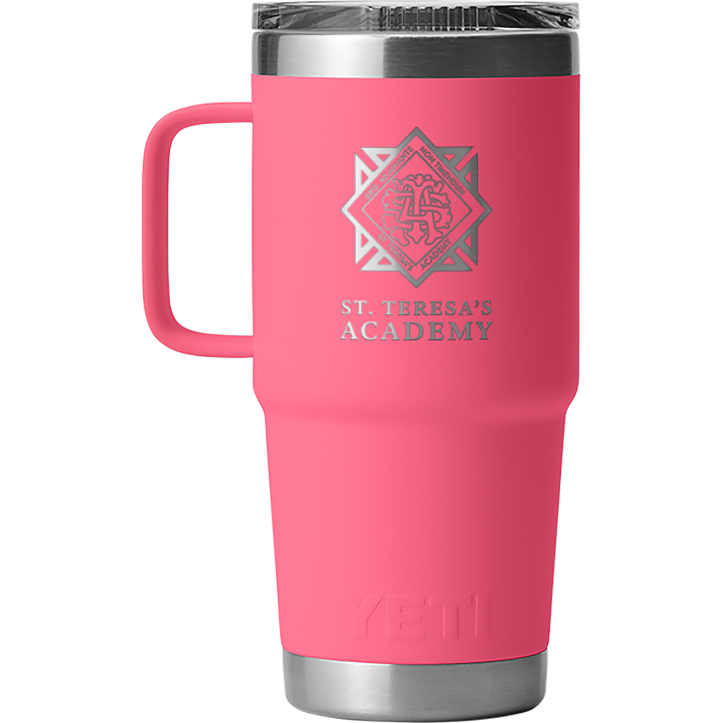 Pink STA Crest Yeti 20 oz. Travel Mug