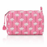 Cotton Block Print Cosmetic Pouch Small