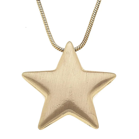 Icon Puffed Star Necklace