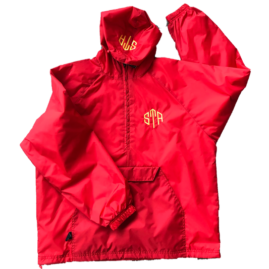 STA Red Monogrammed Rain Jacket