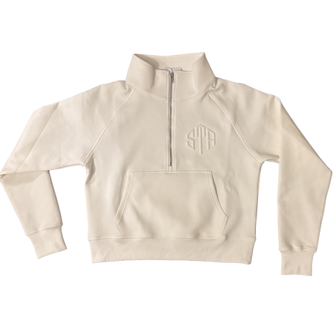 STA Scuba Emboss Half-Zip White