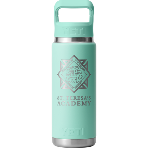 Seafoam STA Crest YETI Bottle 26oz