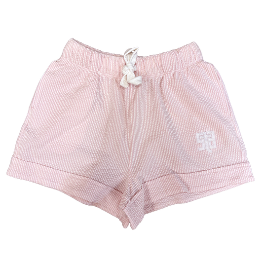 Seersucker Pink PJ Shorts