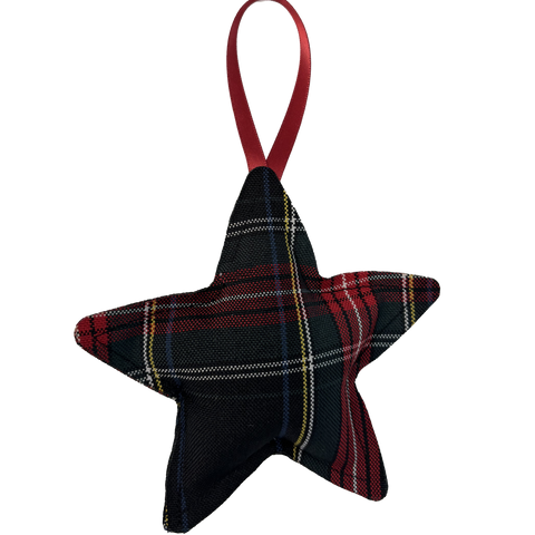 Plaid Star Ornament