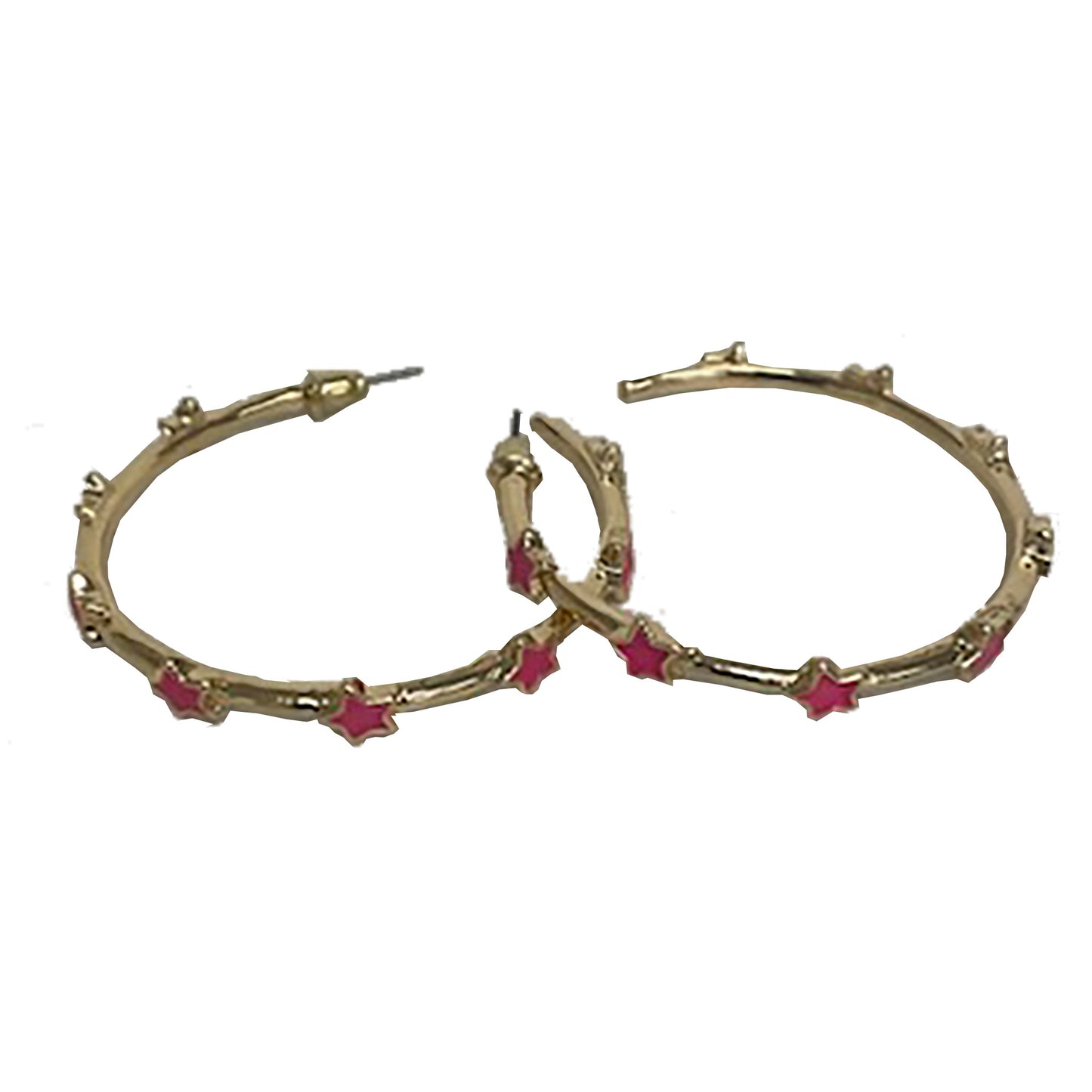 Starlight Pink Hoop Earrings