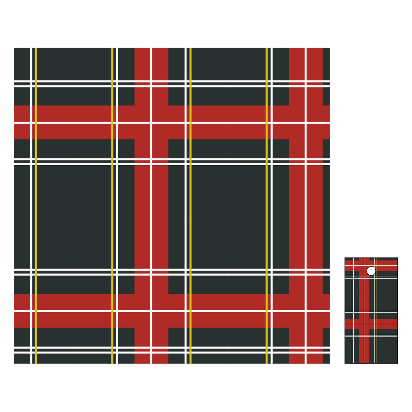 Gift Wrap STA Plaid Larger Scale