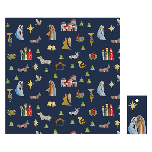 Gift Wrap Blessed Christmas
