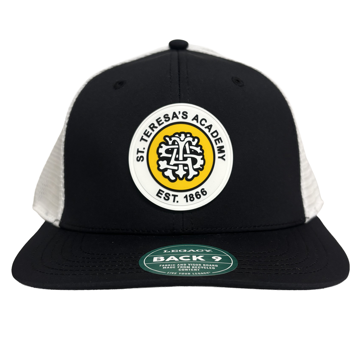 Black & White Trucker with Silcone Seal