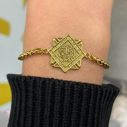 Crest Medallion Bracelet