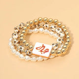 Mahjong Charm 3PC Stretch Bracelets
