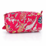 Cotton Block Print Cosmetic Pouch Small