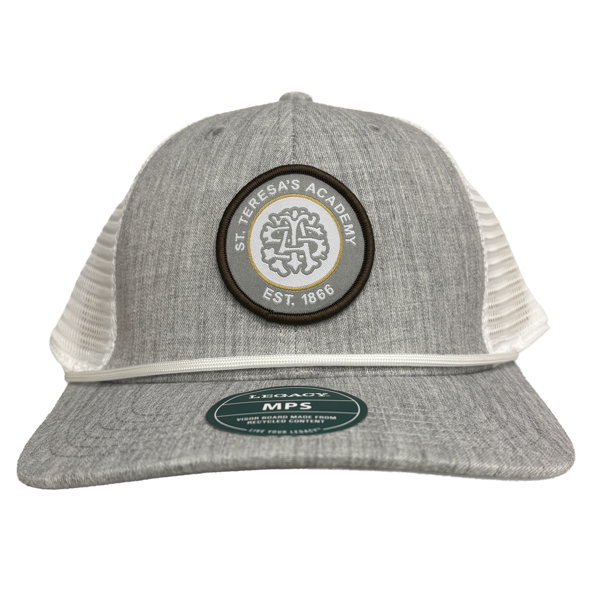 Light Grey Trucker with Cord Hat