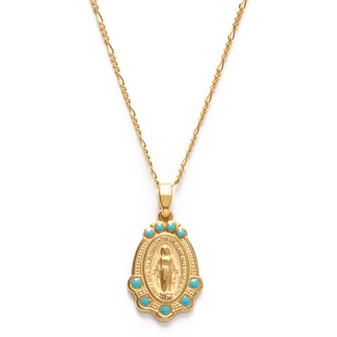 Miraculous Mary with Turquoise