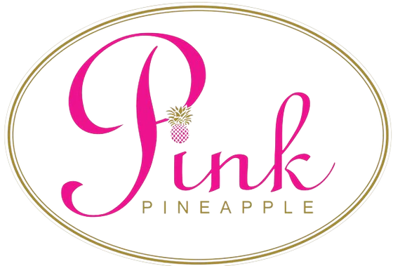 Pink Pineapple Star Campus Sweater