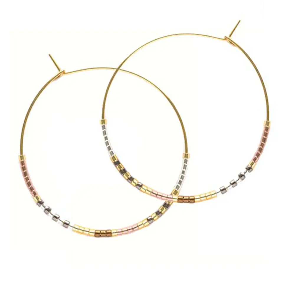 Seed Bead Hoops