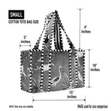 Cotton Block Print Tote Bag - Small
