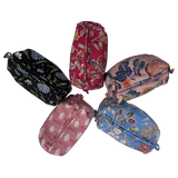 Cotton Block Print Cosmetic Pouch Small