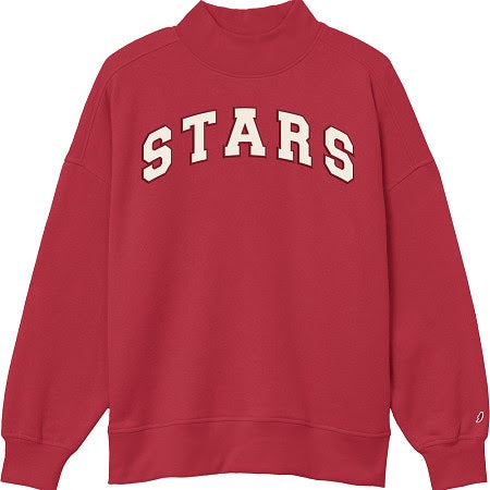 Red STARS Applique Mock