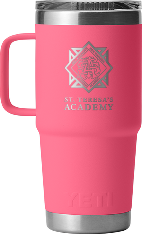 Pink STA Crest Yeti 20 oz. Travel Mug