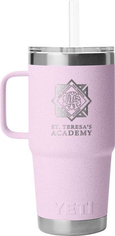 Cherry Blossom STA Crest YETI Straw Rambler 25oz