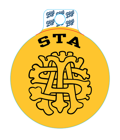 Intertwined STA Circle Sticker