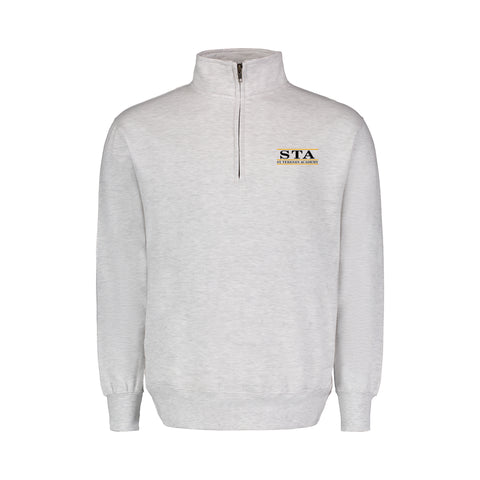 Fundamental STA Embroidered Q Zip Grey
