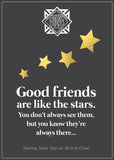 "Good Friends Are Like the Stars" Charm Necklace
