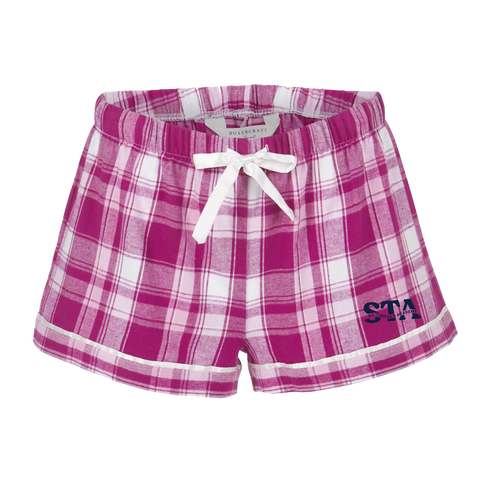 Pink Plaid PJ Shorts