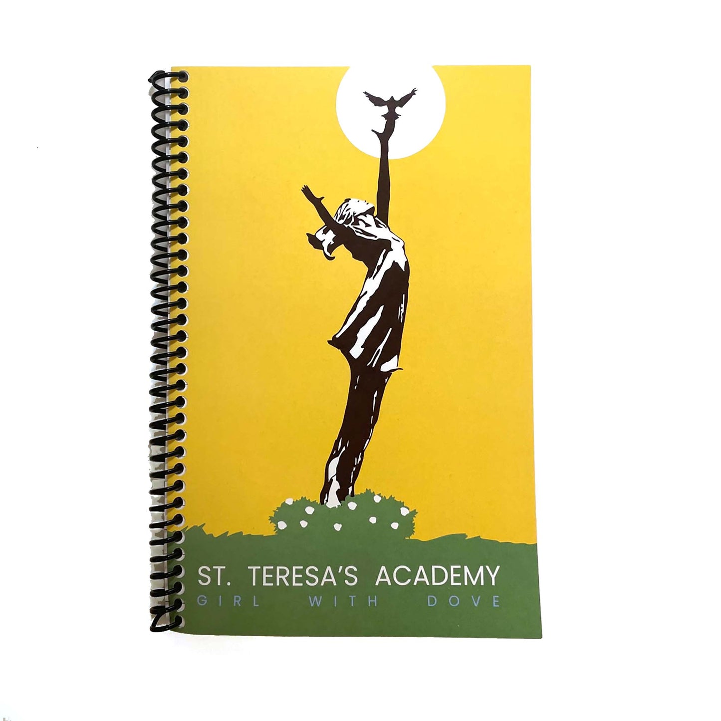 Girl With Dove Spiral Notebook