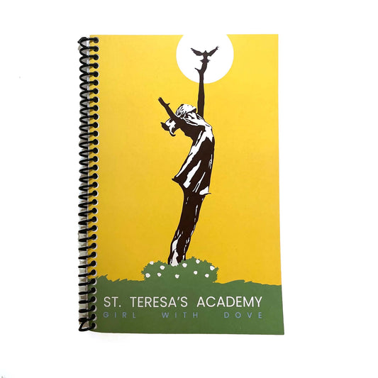 Girl With Dove Spiral Notebook