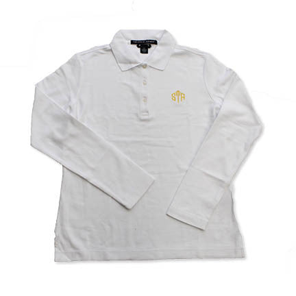 Uniform - STA White Long Sleeved Polo