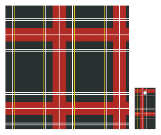 Gift Wrap STA Plaid Larger Scale
