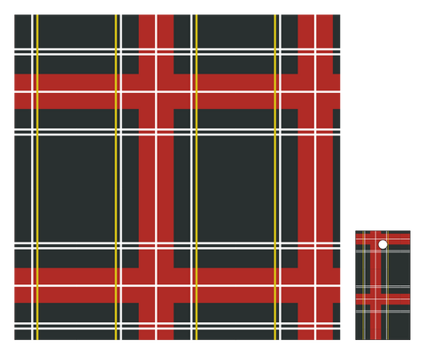 Gift Wrap STA Plaid Larger Scale